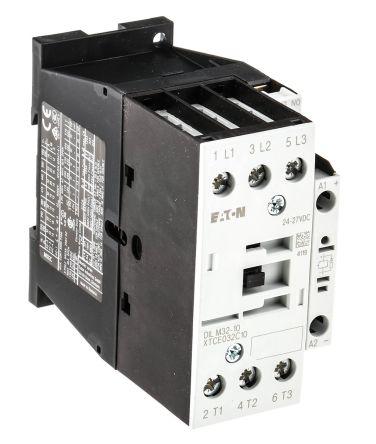 Eaton xStart DILM 3 Pole Contactor, 3NO, 25 A, 15 kW, 24 V dc Coil
