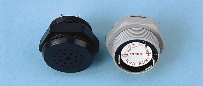 Sonitron 86dB Panel Mount Multifunction Internal Piezo Buzzer, 36.5 x 26mm, 5V dc Min, 35V dc Max