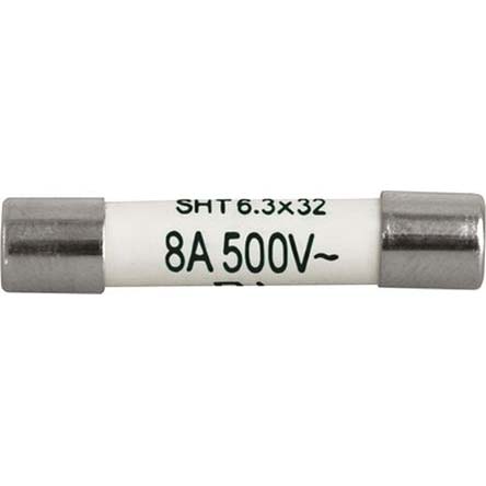 Schurter 6.3A T Ceramic Cartridge Fuse, 6.3 x 32mm