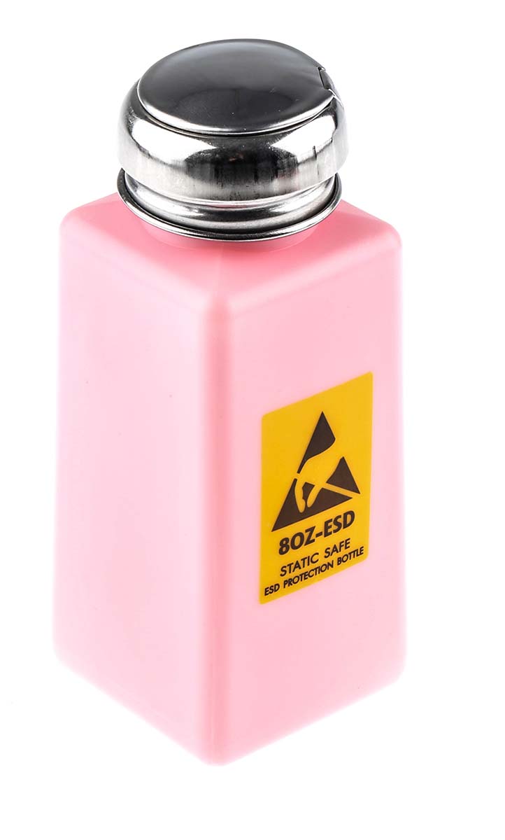 RS PRO Pink Pump Dispenser, 240ml