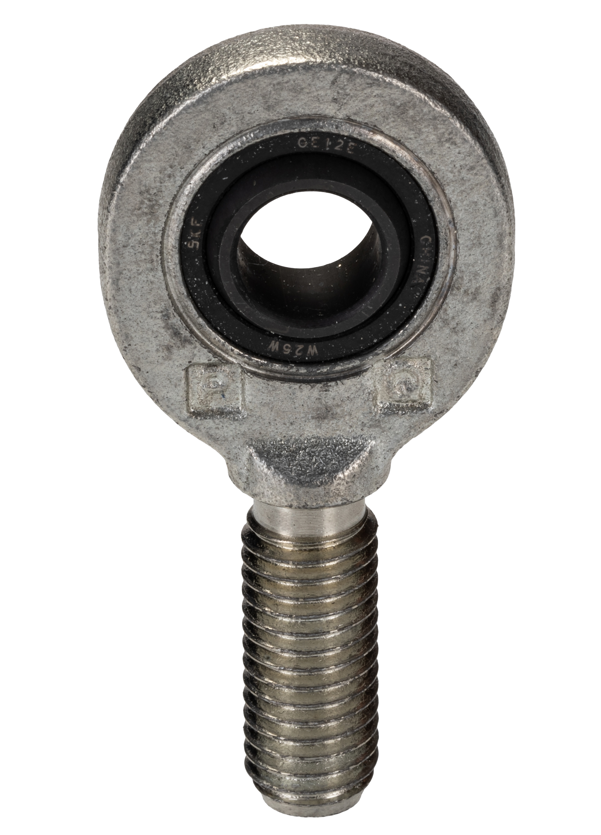 SKF SA M12 Male Steel Rod End, 12mm Bore, 73mm Long, Metric Thread Standard, Male Connection Gender