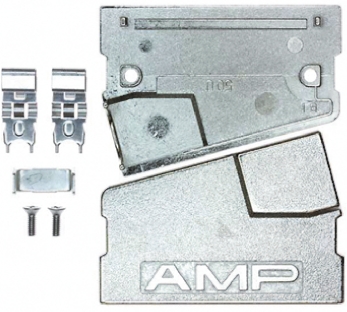 TE Connectivity Zinc Angled D Sub Backshell, 50 Way