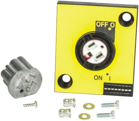 Schneider Electric Red/Yellow Rotary Handle