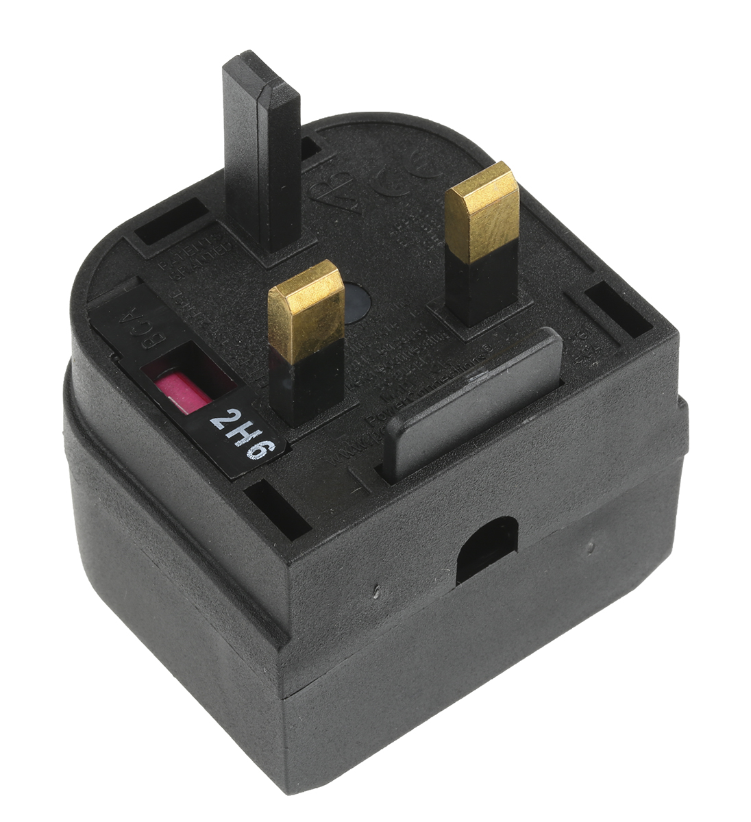 PowerConnections Europe to UK Mains Connector Converter, Rated At 2.5A