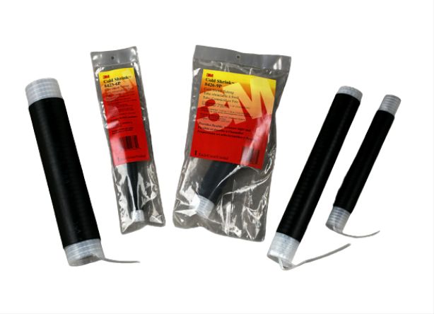 3M Cold Shrink Tubing, Black 93.7mm Sleeve Dia. x 457.2mm Length 2:1 Ratio, 8430 Series