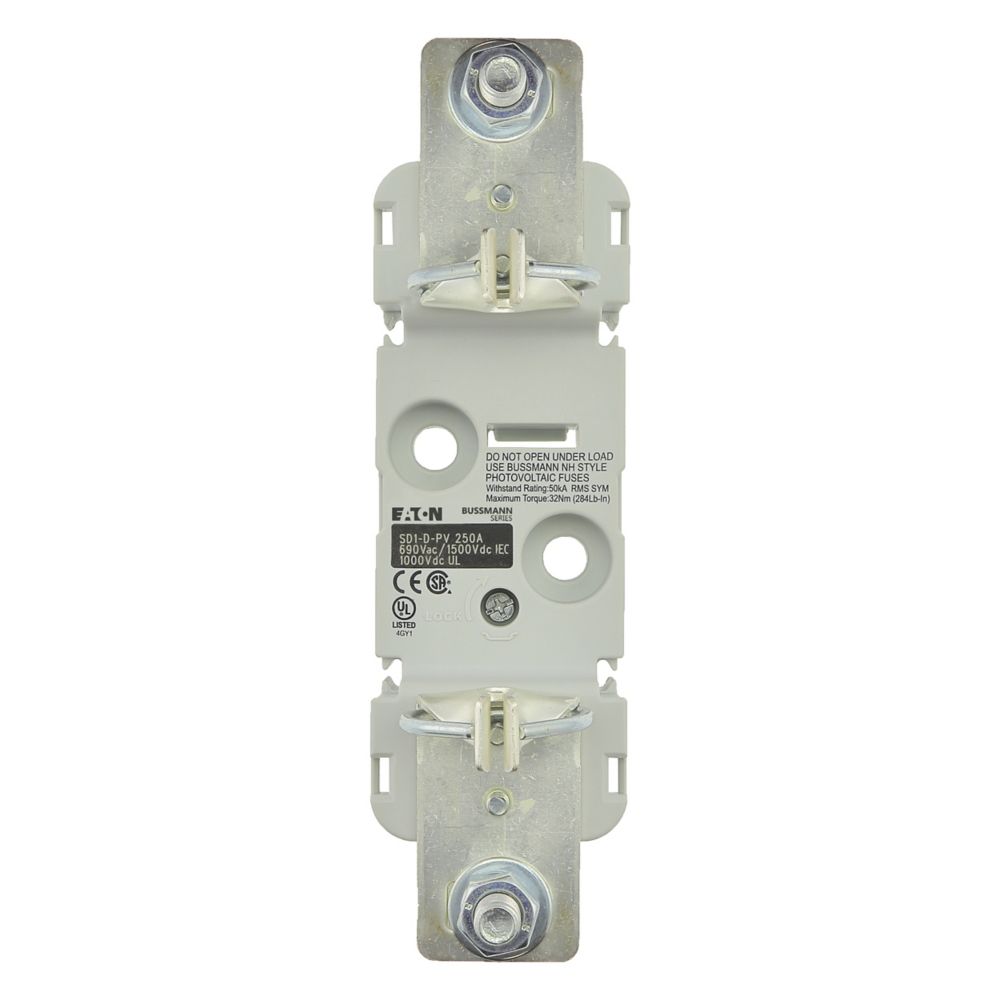 Eaton 250A Rail Mount Fuse Holder for NH1 Fuse, 1P, 690V ac
