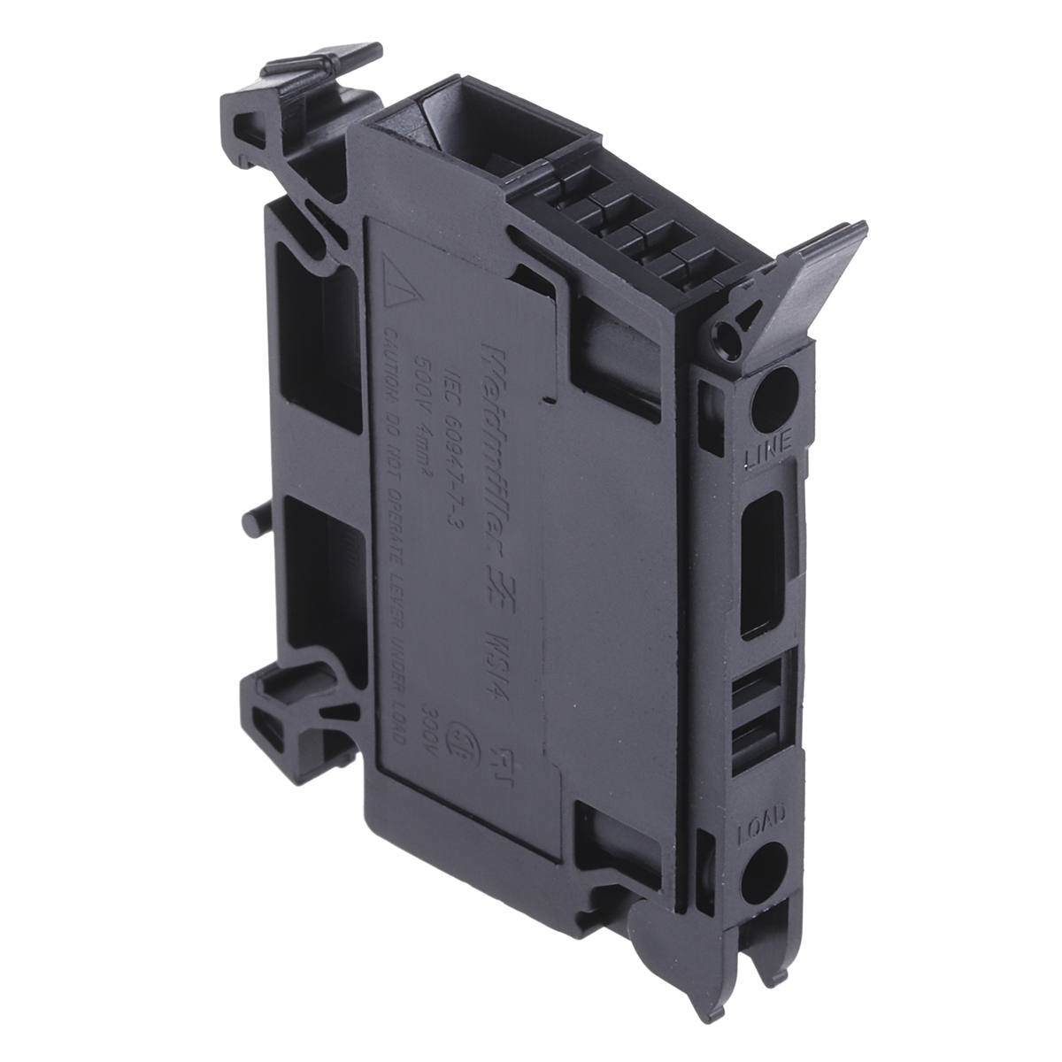 Weidmuller 1886580000 W Series Black, Single-Level, Screw Termination