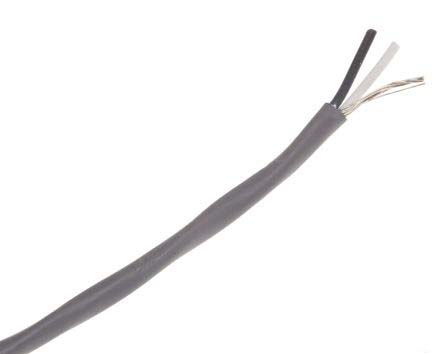 Alpha Wire Alpha Essentials Communication & Control Control Cable, 2 Cores, 0.35 mm² 22 AWG, Screened, 30 m, Grey