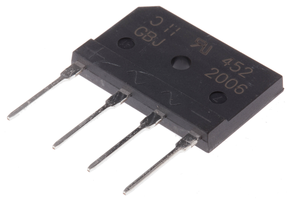 Diodes Inc Bridge Rectifier, 20A, 600V, 4-Pin