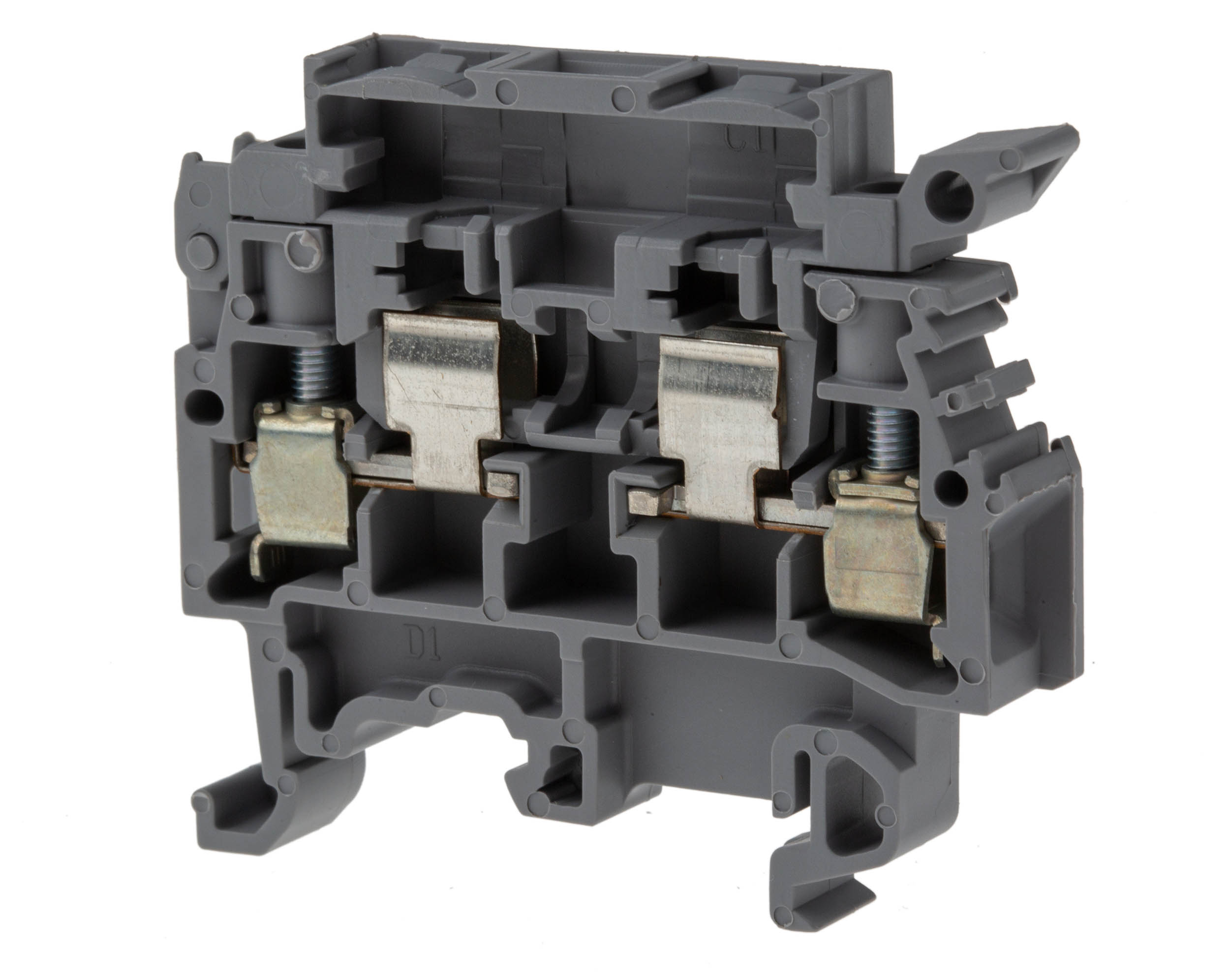 Entrelec1SNA115657R2500 MA Series Fused DIN Rail Terminal, 4mm², Screw Termination, Fused