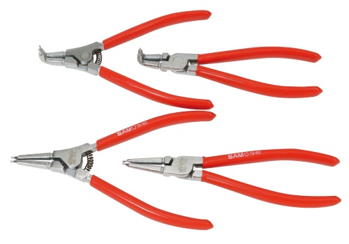 SAM 4-Piece Circlip Plier Set, Bent, Straight Tip
