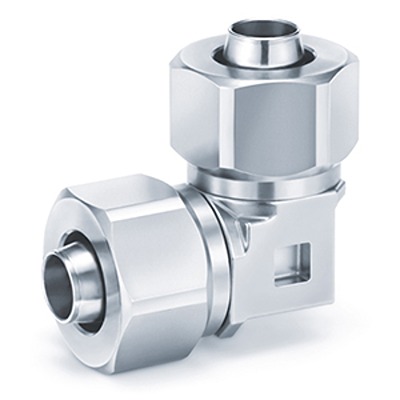 SMC KFG2L Series Elbow Fitting, 8 mm to 8 mm, Tube-to-Tube Connection Style, KFG2L0806-00