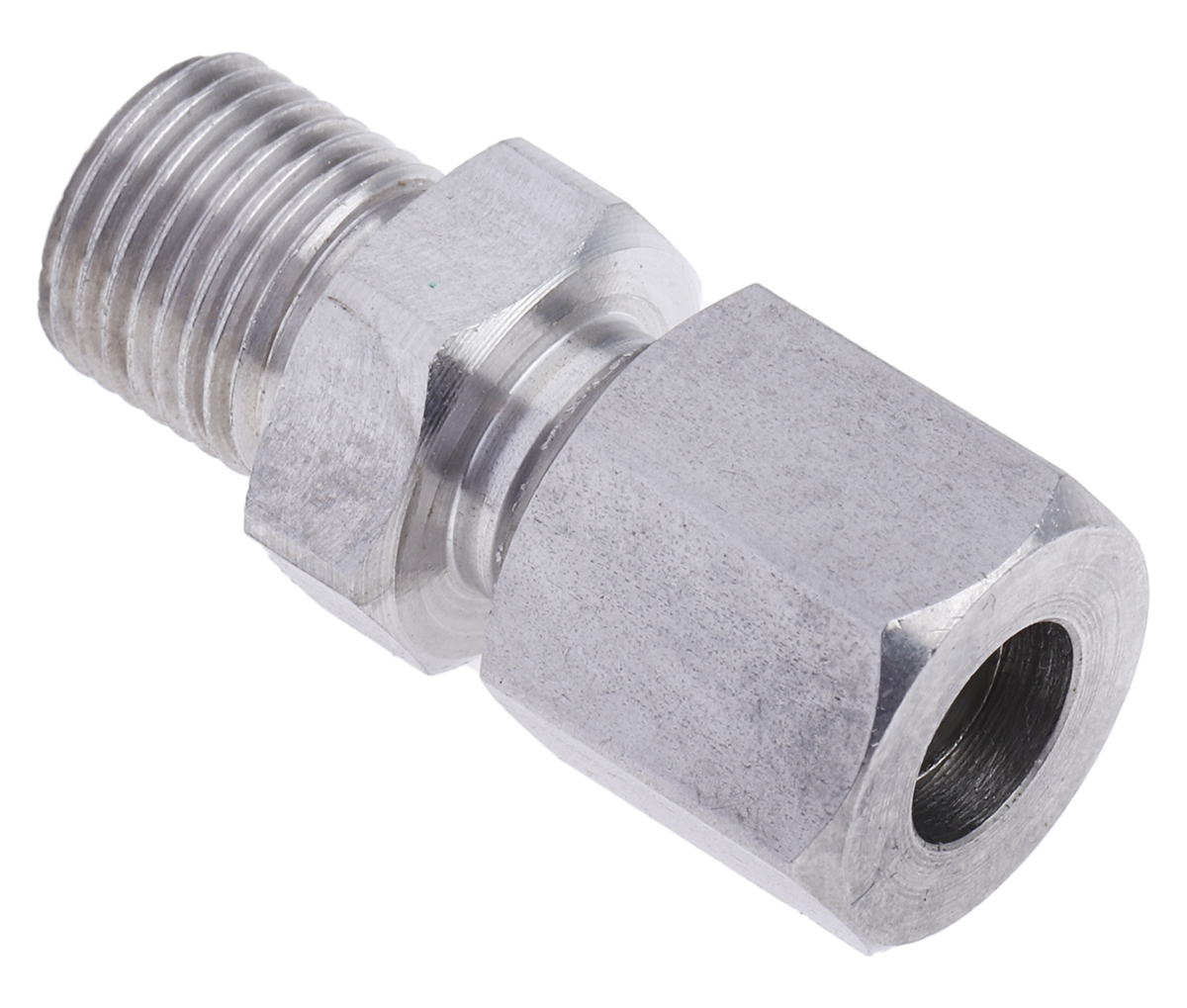 RS PRO 1/8 BSP Compression Fitting for Use with Thermocouple or PRT Probe, 1/4in Probe, RoHS Compliant Standard