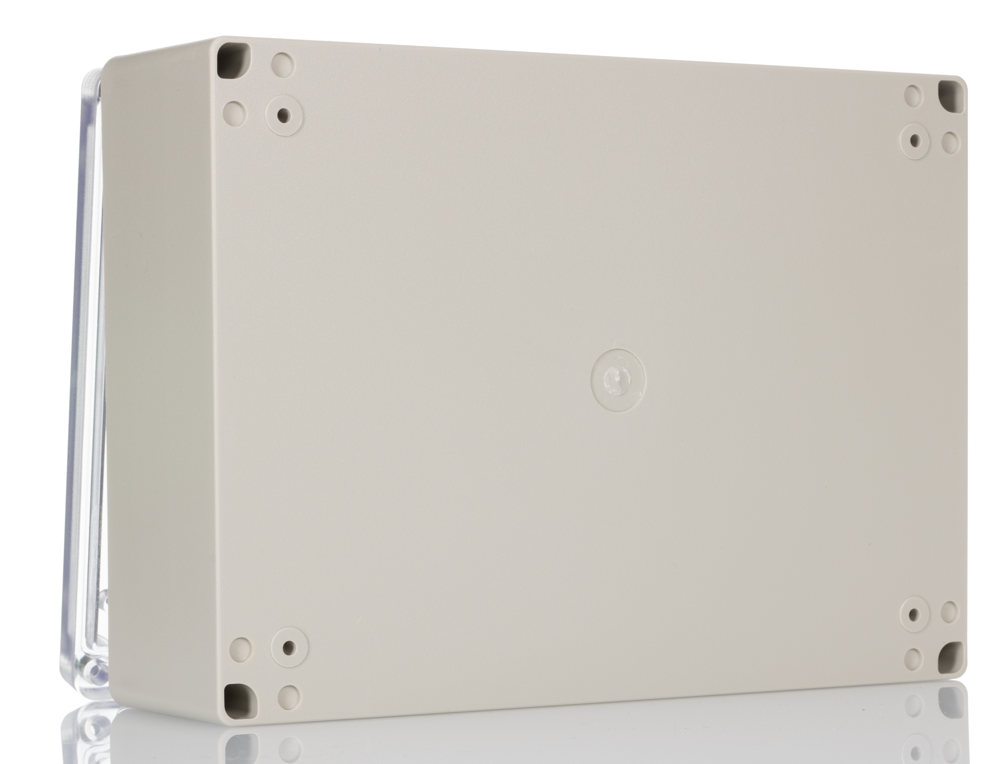 Hammond RP Series Light Grey ABS General Purpose Enclosure, IP65, Clear Lid, 220 x 165 x 85mm