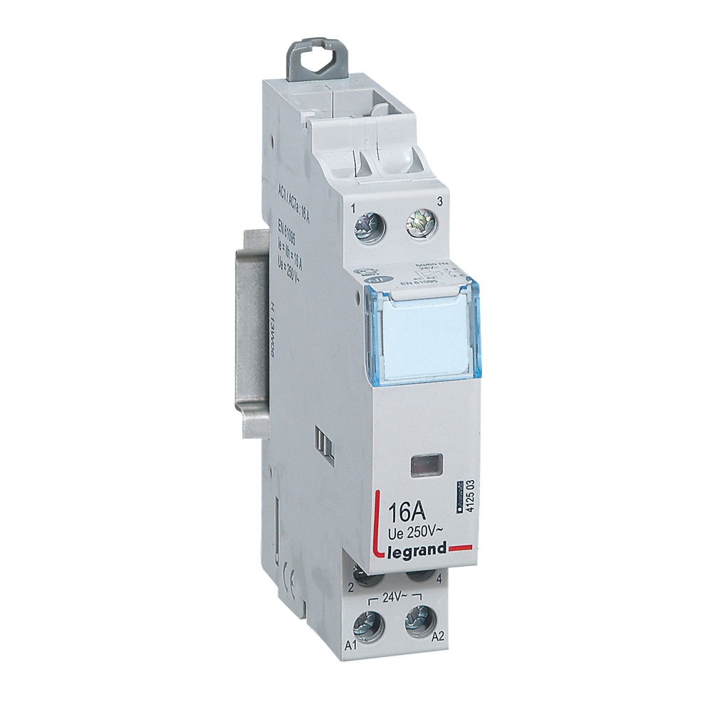 Legrand CX3 Contactor, 24 V Coil, 2-Pole, 16 A, 2000 W, NO/NC, 250V