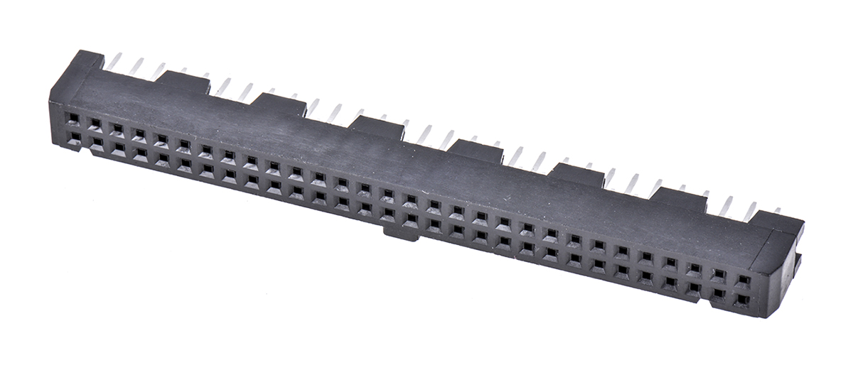 Hirose HIF3FB Series Straight PCB Mount PCB Socket, 60-Contact, 2-Row, 2.54mm Pitch, Through Hole Termination