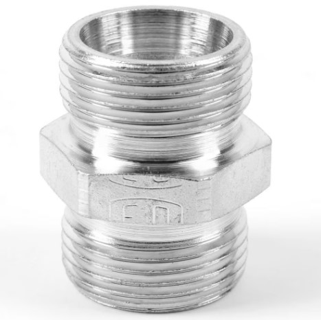 Parker Hydraulic DIN Fitting 24° Cone Male to 24° Cone Male, G06LLCFX