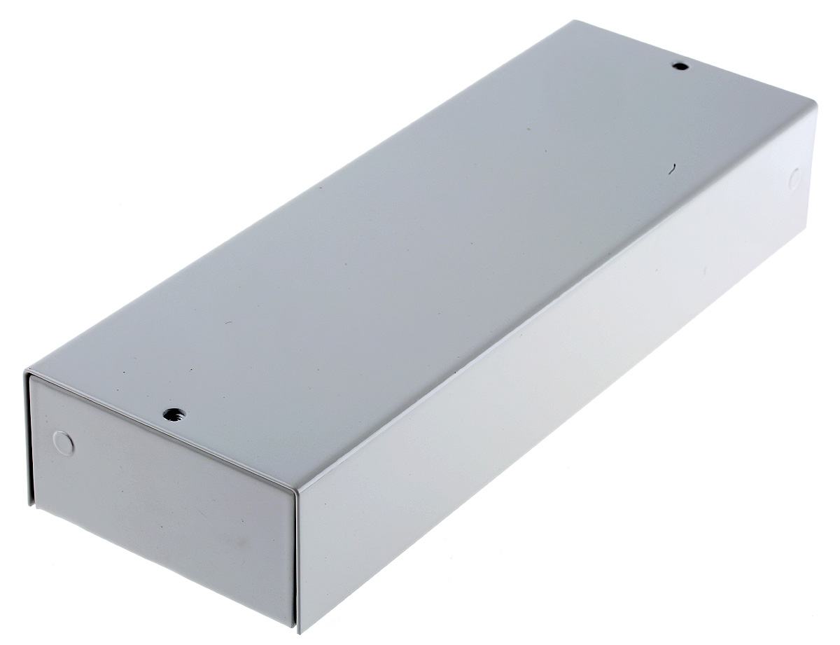 RS PRO Grey Cold Rolled Steel Instrument Case, 230 x 80 x 40mm