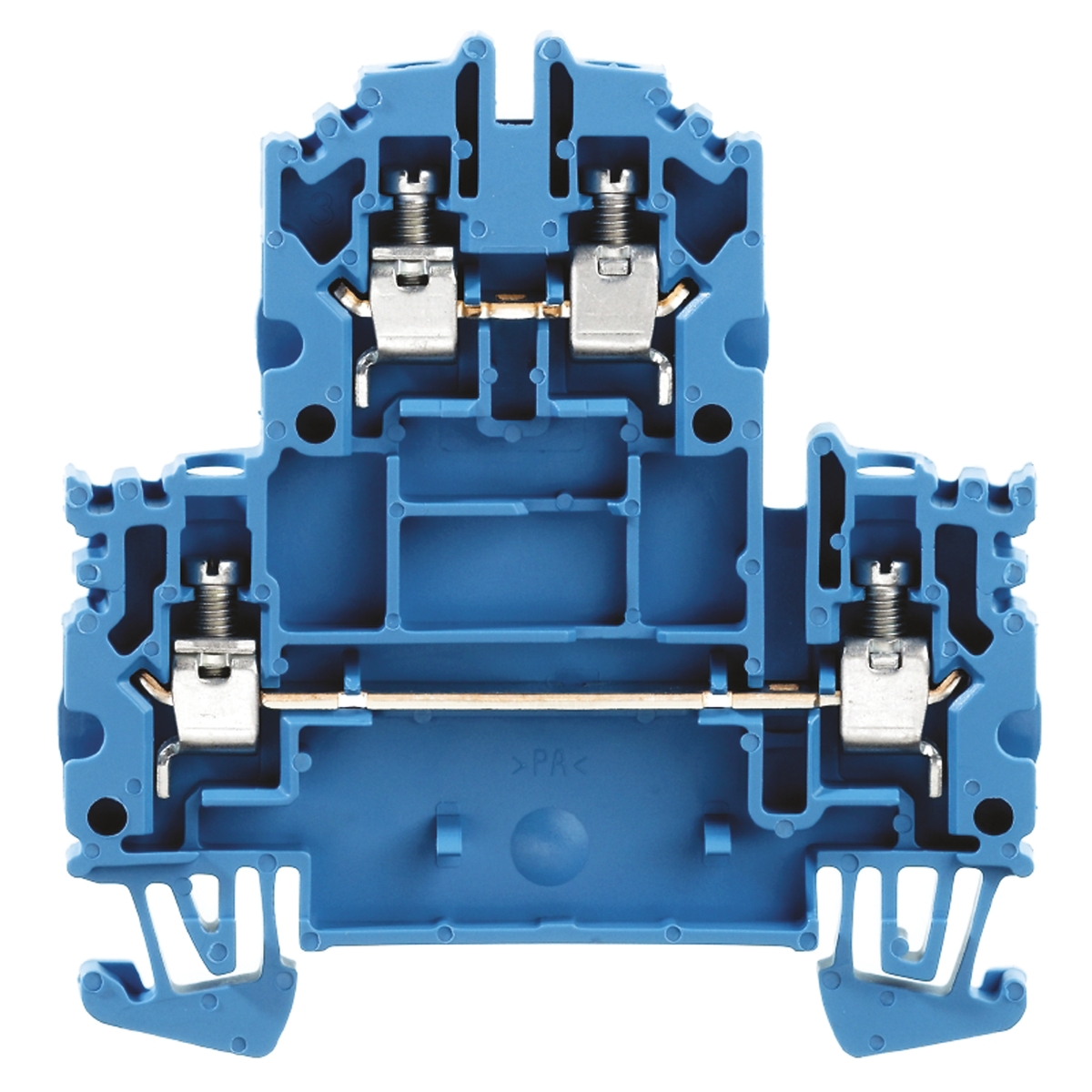 Weidmuller 1041980000 W Series Blue, Double-Level, Screw Termination