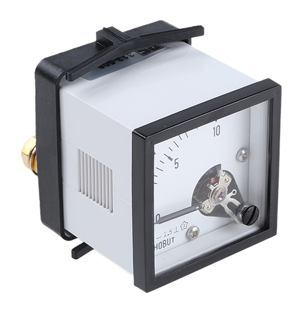 HOBUT D48MC Analogue Panel Ammeter 0/10A For Shunt 75mV DC, 48mm x 48mm Moving Coil