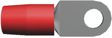 TE Connectivity, TERMINYL Insulated Ring Terminal, M10 Stud Size, 26.7mm² to 42.4mm² Wire Size, Red