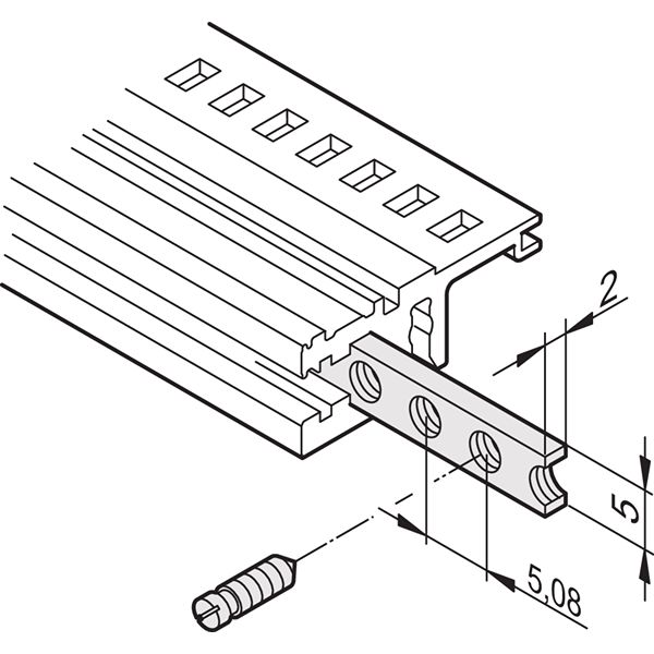 nVent SCHROFF Threaded Insert, 325mm Depth, 63HP