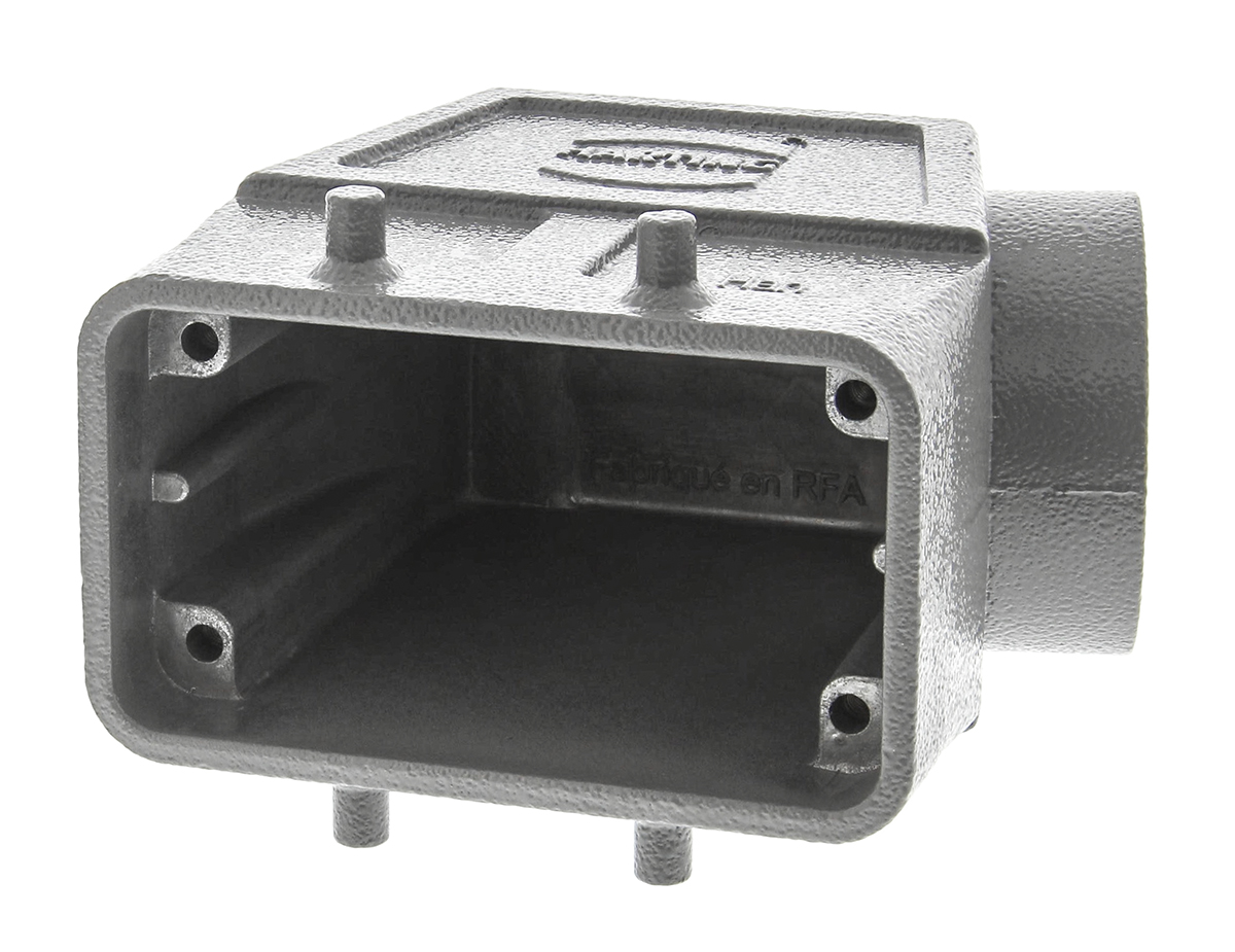 HARTING Han B Heavy Duty Power Connector Hood, Side Entry