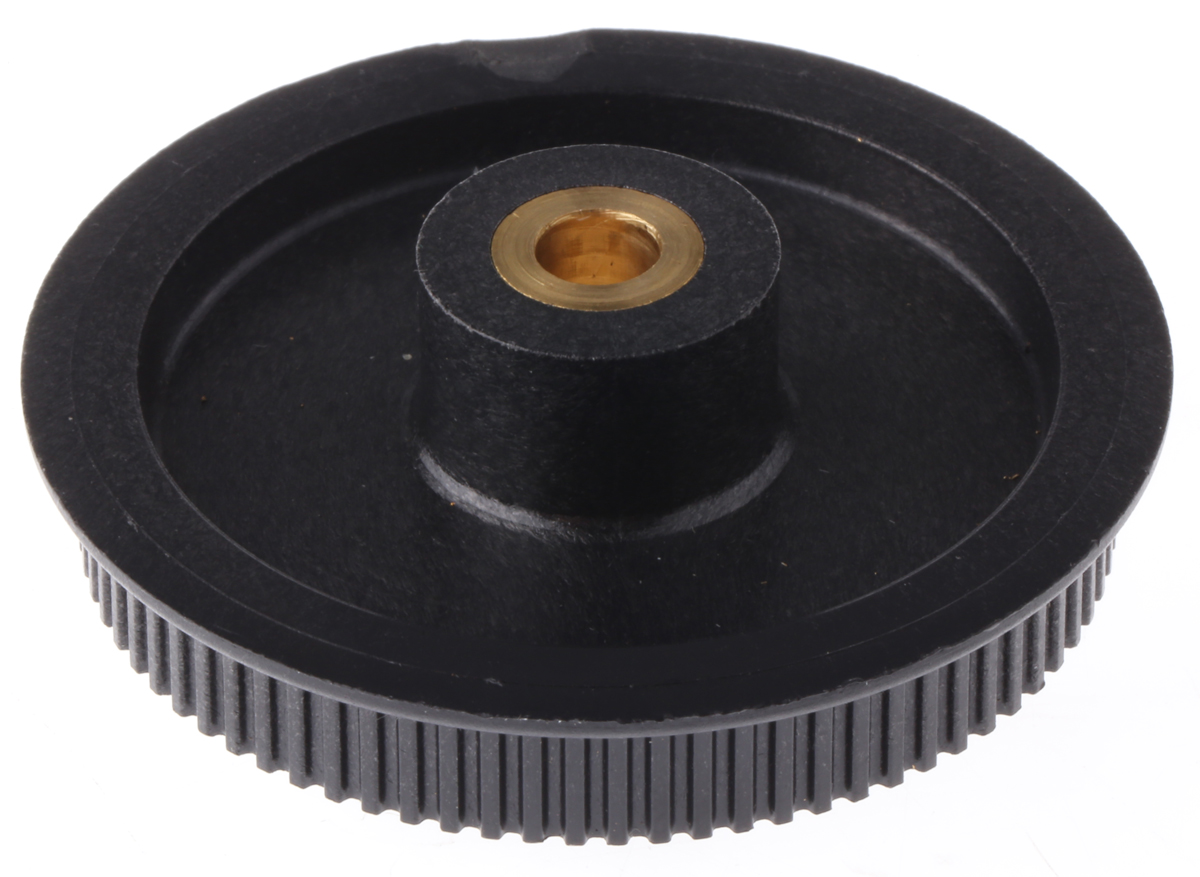 RS PRO Timing Belt Pulley, Brass, Glass Filled PC 6mm Belt Width x 2mm Pitch, 80 Tooth