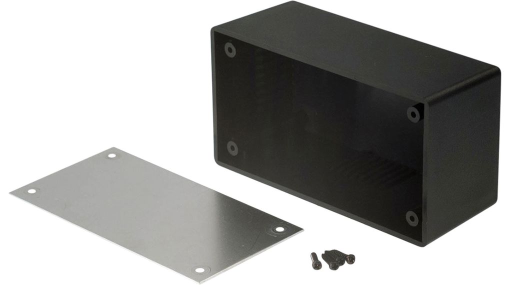 RND RND 455 Series Black ABS Desktop Enclosure, 101 x 54 x 42mm