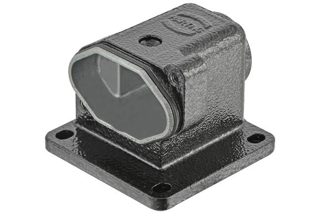 HARTING Han HPR Heavy Duty Power Connector Housing, M40 Thread, Right Angled