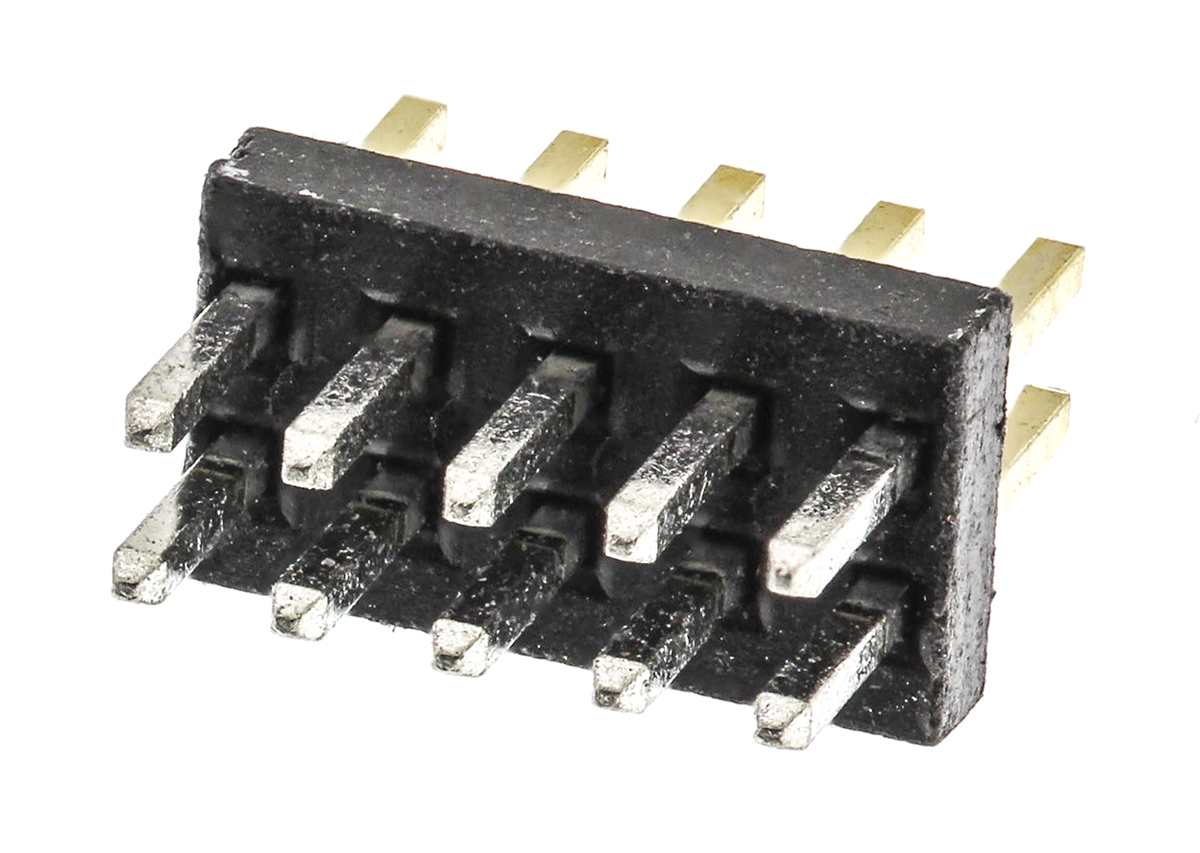 HARWIN Archer M50 Series Straight Through Hole Pin Header, 10 Contact(s), 1.27 mm Pitch, 2 Row, Unshrouded