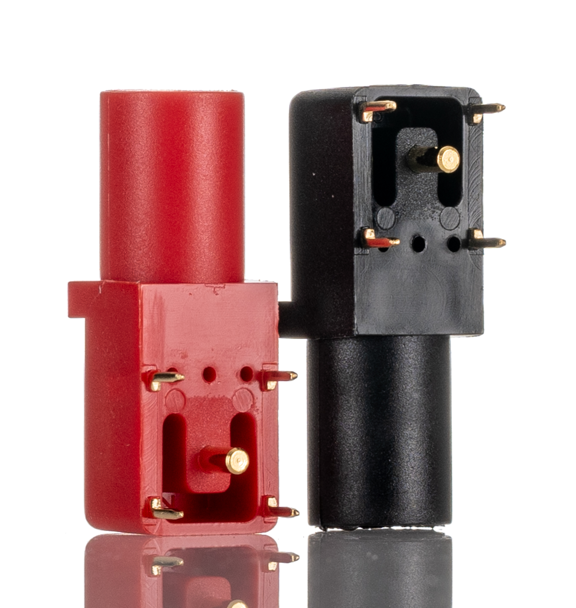 RS PRO Black/Red Female Banana Socket, 4 mm Connector, 24A, 1kV, Gold Plating