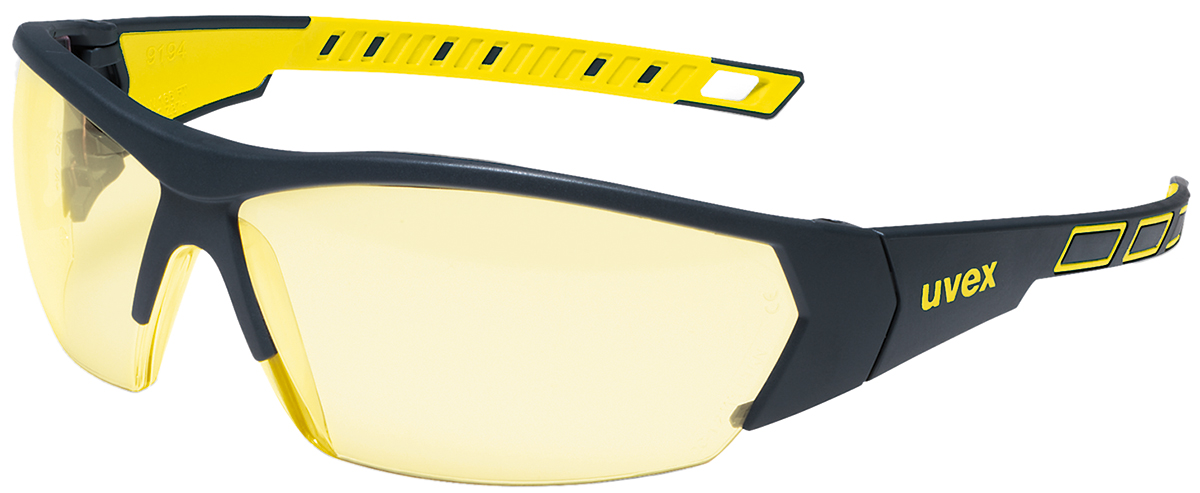 uvex i-Works Anti-Mist UV Safety Glasses, Amber PC Lens