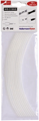 HellermannTyton Heat Shrink Tubing, Clear 3mm Sleeve Dia. x 200mm Length 3:1 Ratio, HIS-3 BAG Series