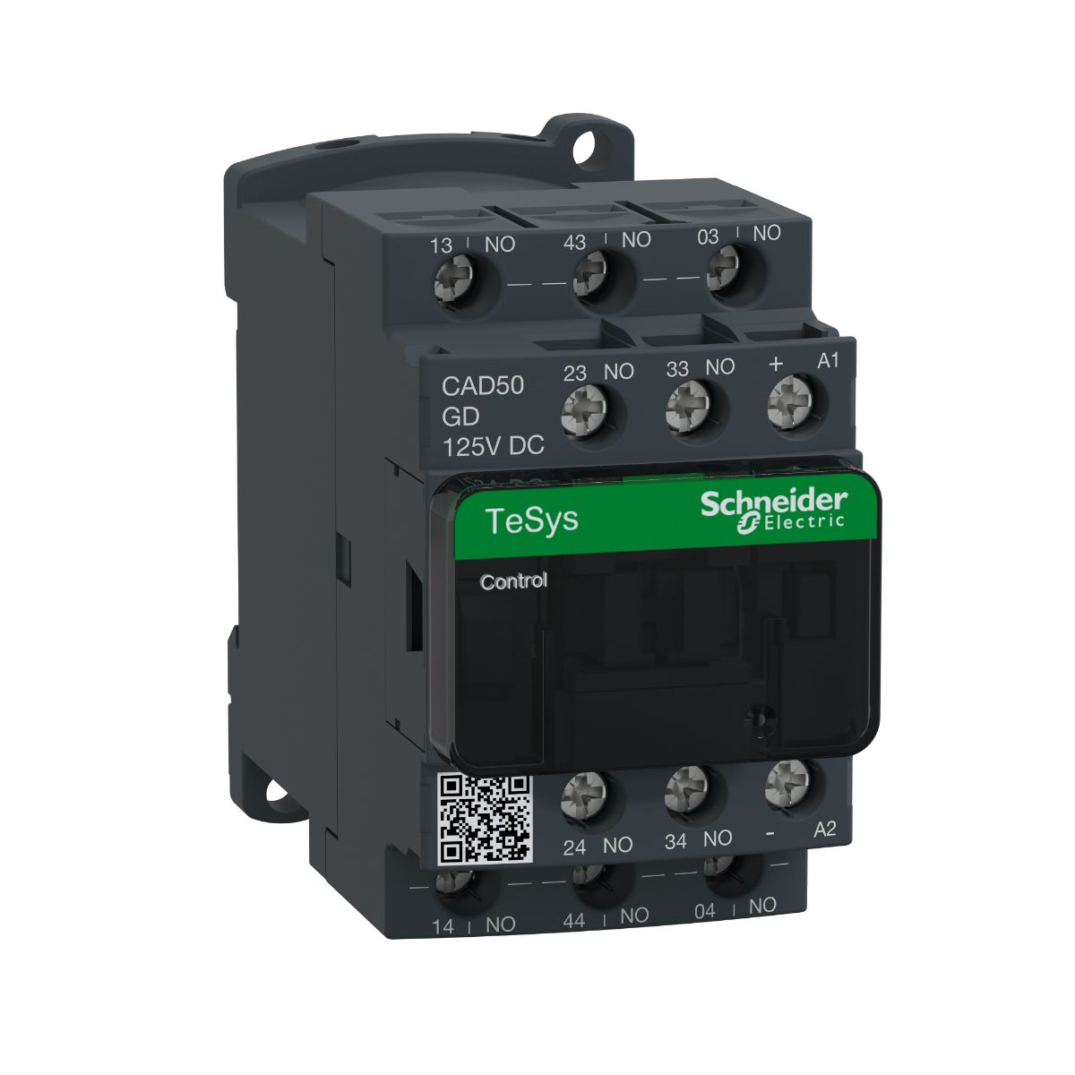 Schneider Electric TeSys Deca Contactor, 125 V Coil, 5-Pole, 10 A 125 V, 5 NO, 600V