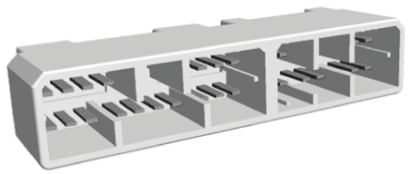 TE Connectivity MULTILOCK 070 Series Straight Through Hole Mount PCB Socket, 30-Contact, 2-Row, Solder Termination