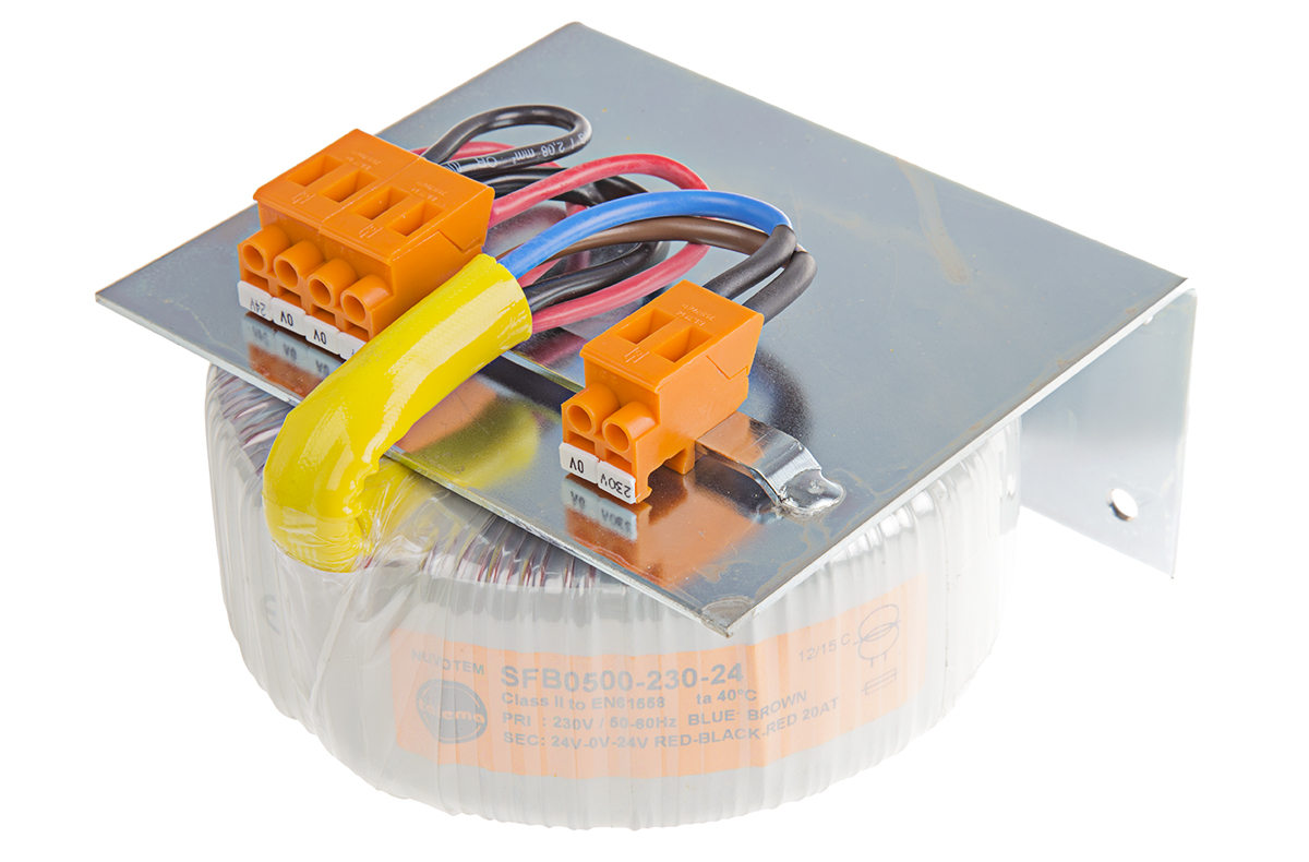 Nuvotem Talema 230V ac, ±24V ac Toroidal Transformer, 500VA 1 Output