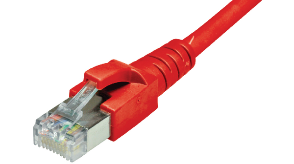 Dätwyler Cables, 5m Cat6a, Red RJ45 to Male RJ45 Male, S/FTP, Terminated PVC Sheath
