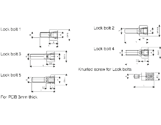 Provertha, TMC Series Female Screw Lock For Use With D-Sub Connector
