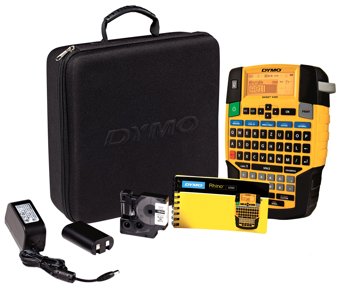 Dymo Rhino 4200 Handheld Label Printer, 19mm Max Label Width, Euro Plug