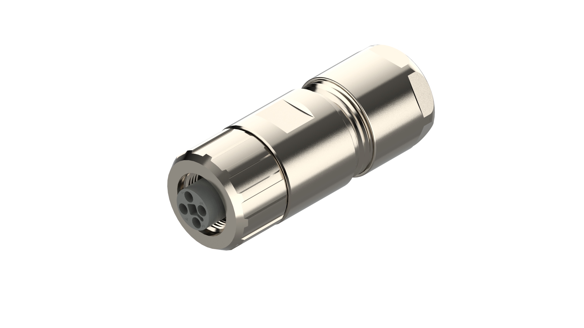 Lumberg Automation Industrial Circular Connector, 4 Contacts, Cable, M12 Connector, Socket, Female, IP65, IP67, M12