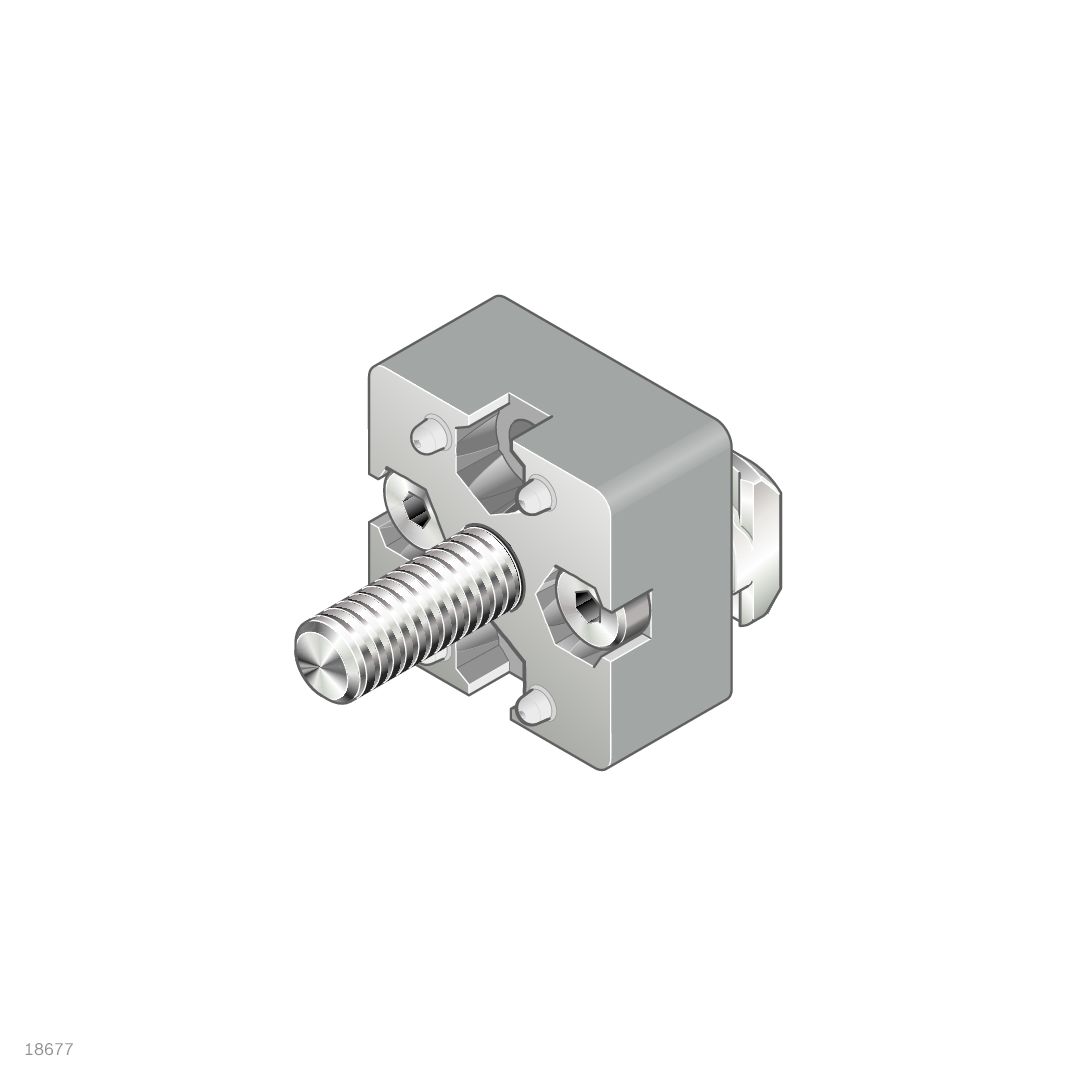 Bosch Rexroth M8mm T-Connector, Connecting Component, Strut Profile 8