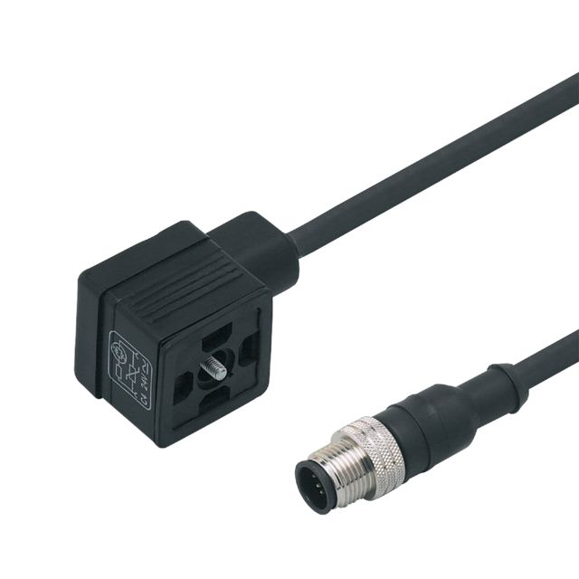 ifm electronic Male 1 way M12 to Female 1 way Valve Connector Sensor Actuator Cable, 1 m