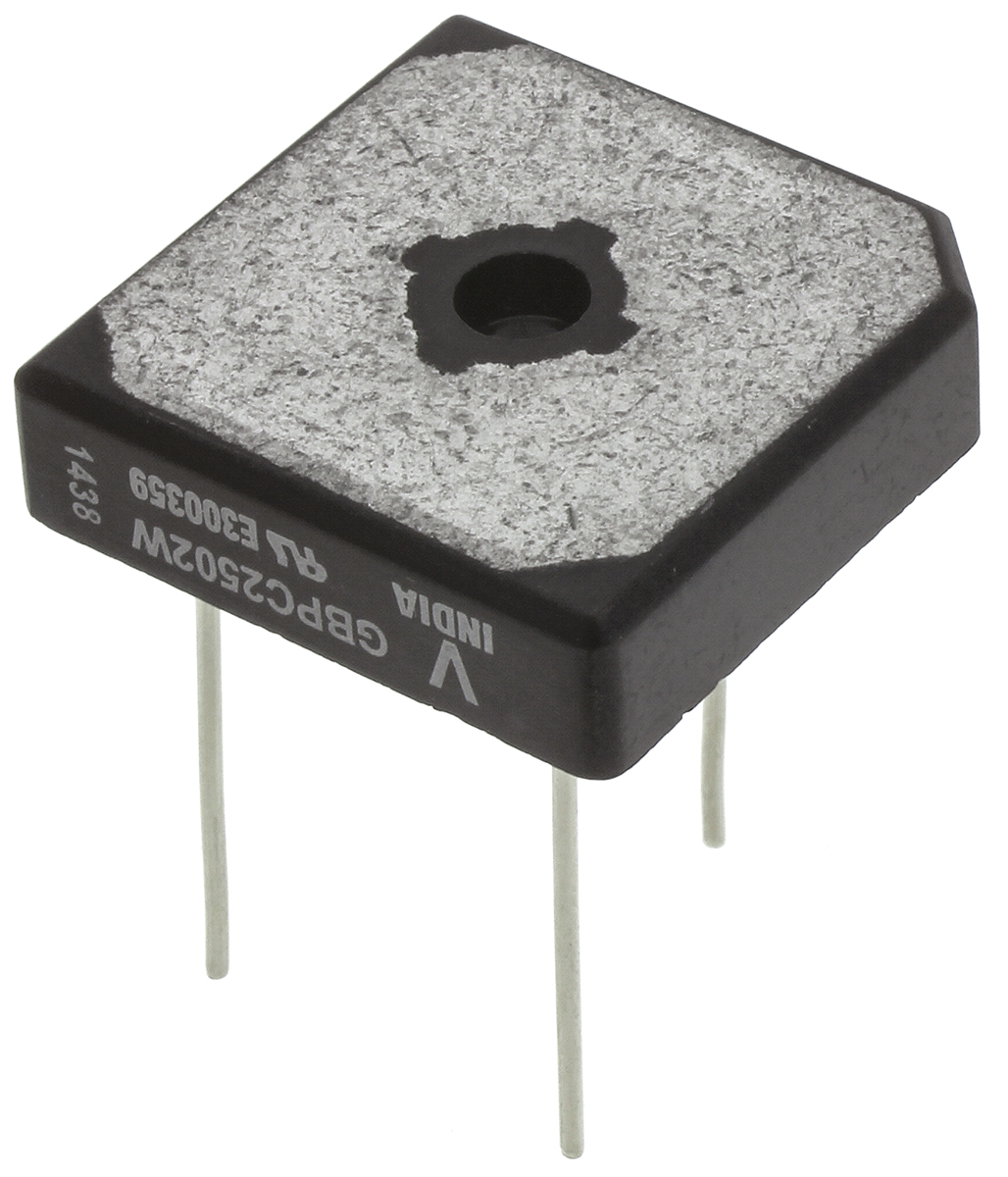 Vishay Bridge Rectifier, 25A, 200V, 4-Pin