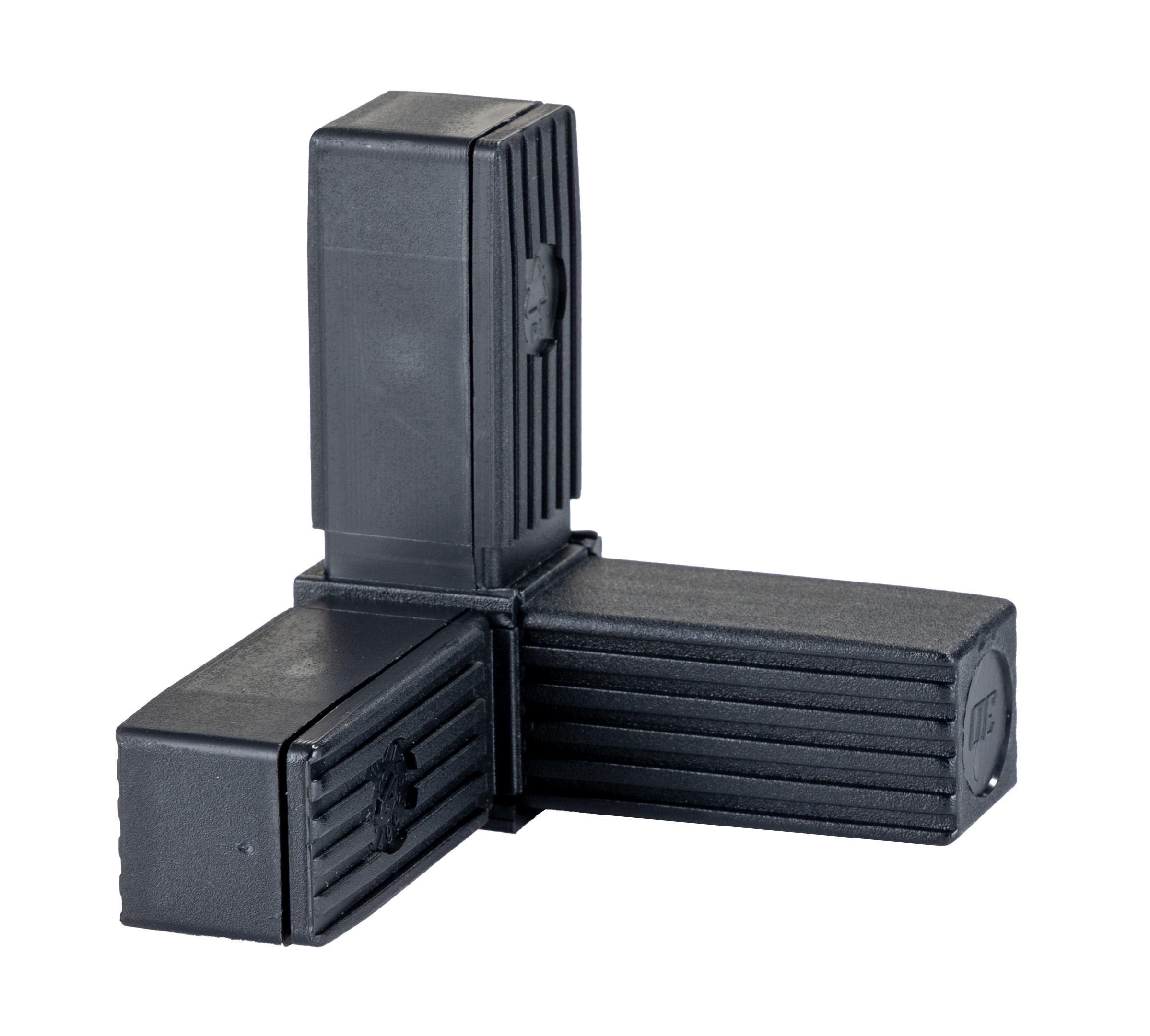 RS PRO  Steel Core 3-Way Connector, Square Tube Connector, Strut Profile 25 mm