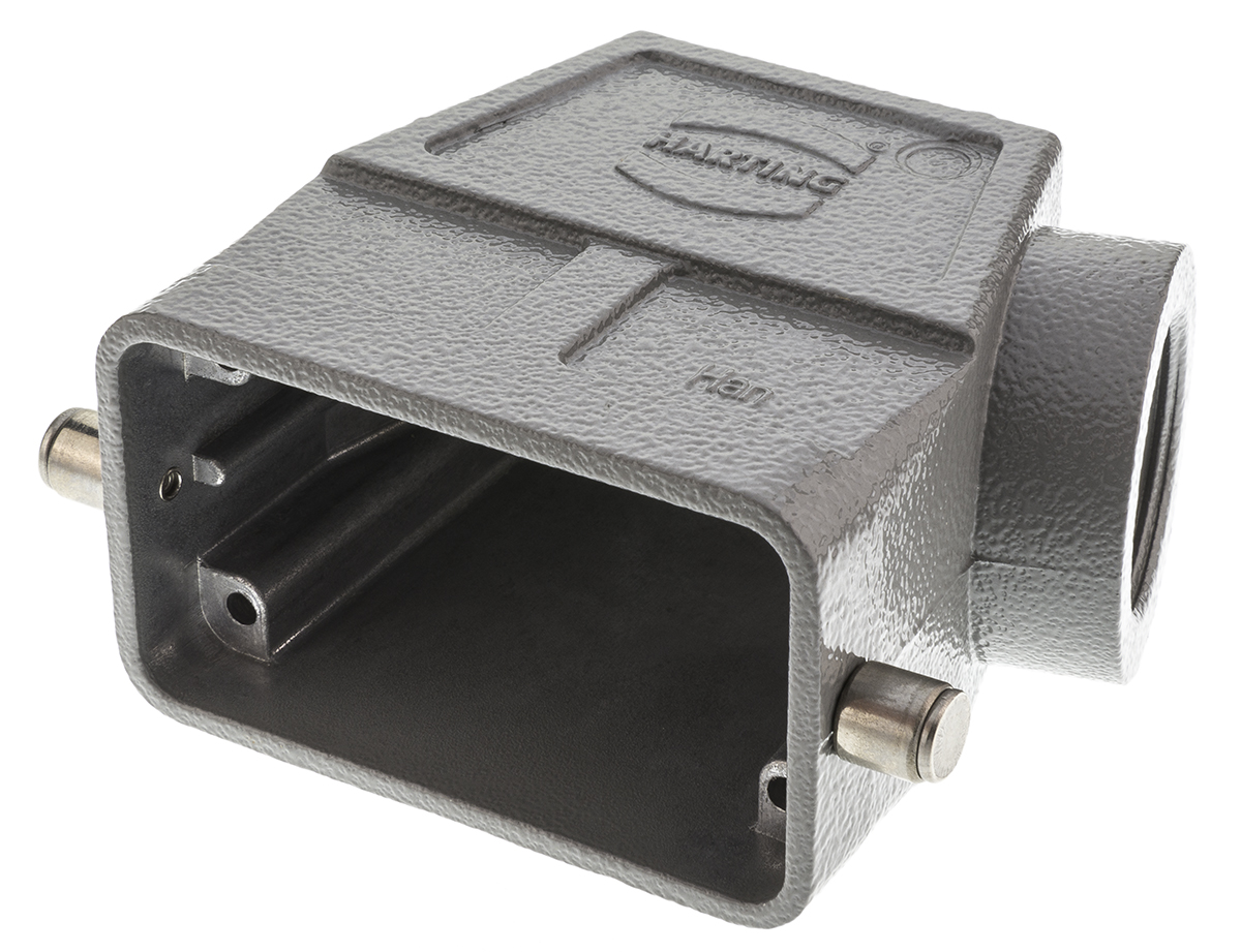 HARTING Han B Heavy Duty Power Connector Hood, Side Entry
