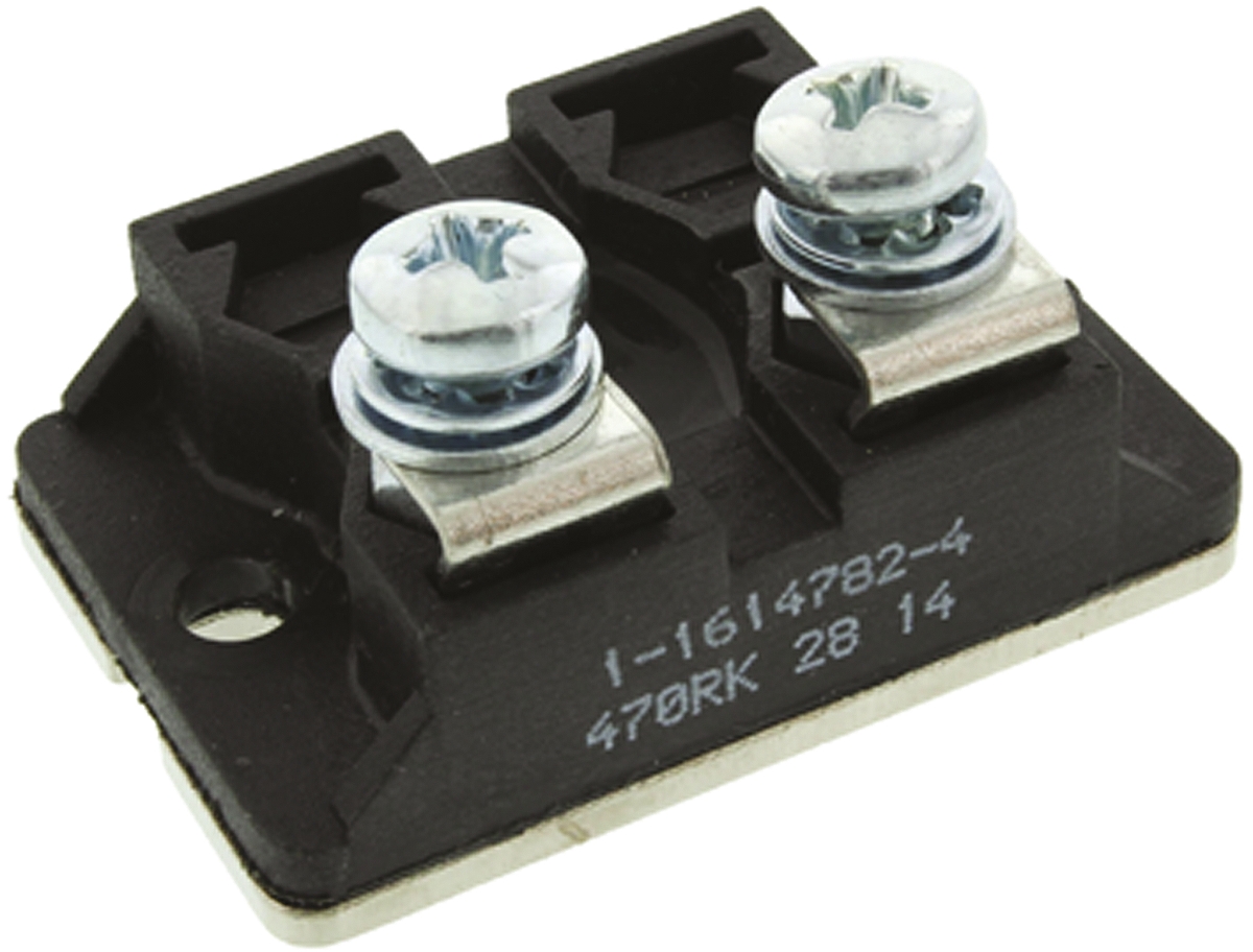 TE Connectivity, 470Ω 100W Thick Film Chassis Mount Resistor BDS2A100470RK ±10%