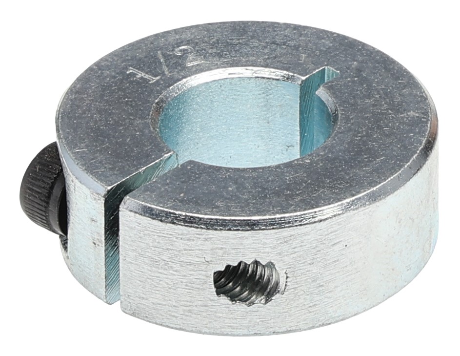 RS PRO Shaft Collar, One Piece, Clamp Screw, Bore 0.5in, OD 1.125in, W 0.406in, Steel