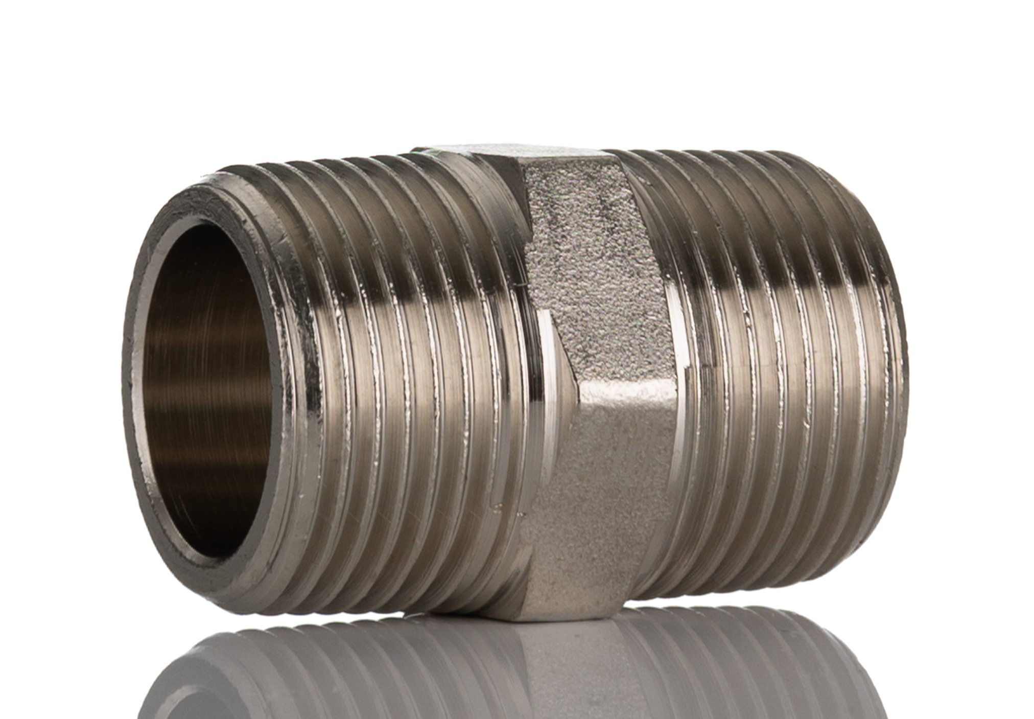 RS PRO Brass Pipe Fitting, Straight Threaded Nipple, Male 3/4in to Male 3/4in