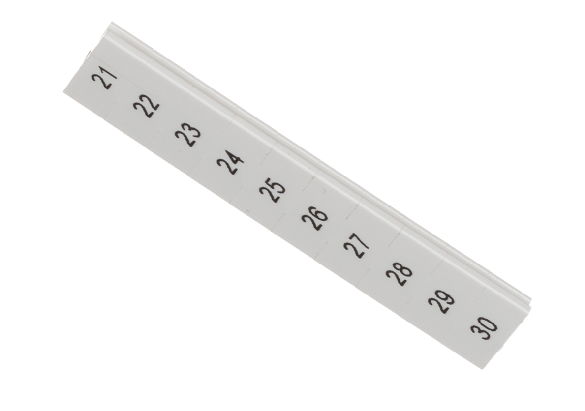 Phoenix Contact, ZB5.QR :21 -30 Marker Strip for use with  for use with Terminal Blocks